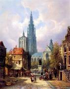 unknow artist European city landscape, street landsacpe, construction, frontstore, building and architecture.069 oil painting reproduction